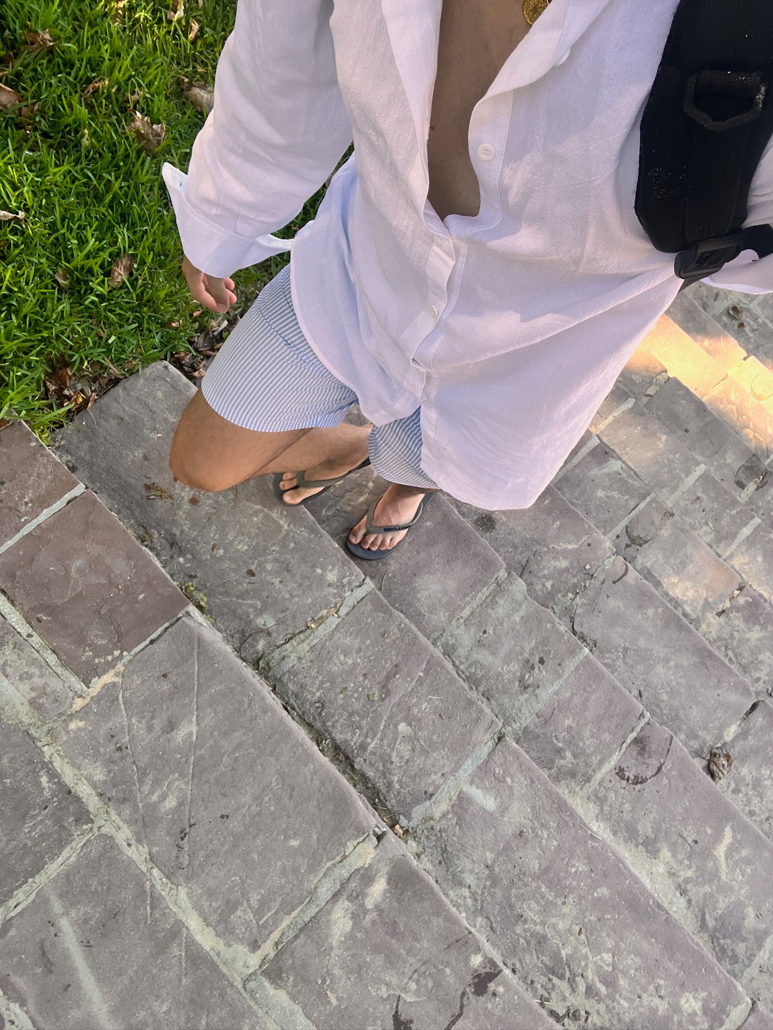 Camisa Lino Portofino Blanco marfil